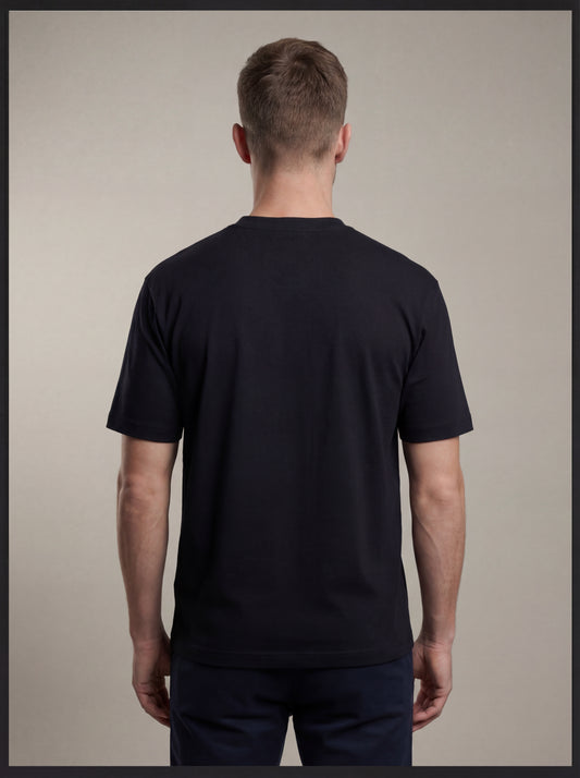 Biacas Essential Black T‑Shirt – Premium Minimal Fit