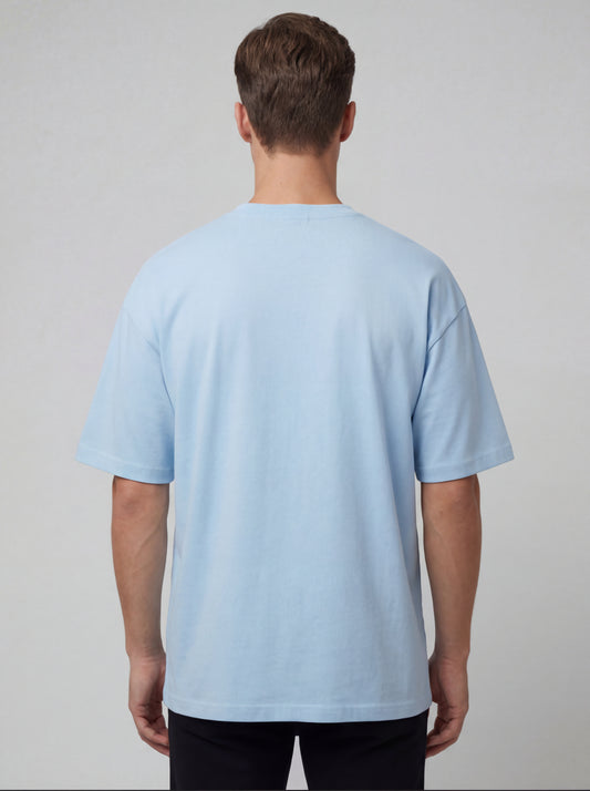 Biacas Essential Light Blue T-Shirt – Serene Modern Fit