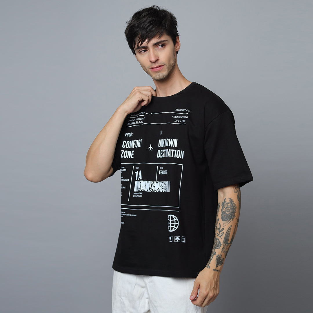 Unknown Destination Oversized T-Shirt | 240 GSM Premium Cotton Streetwear Tee