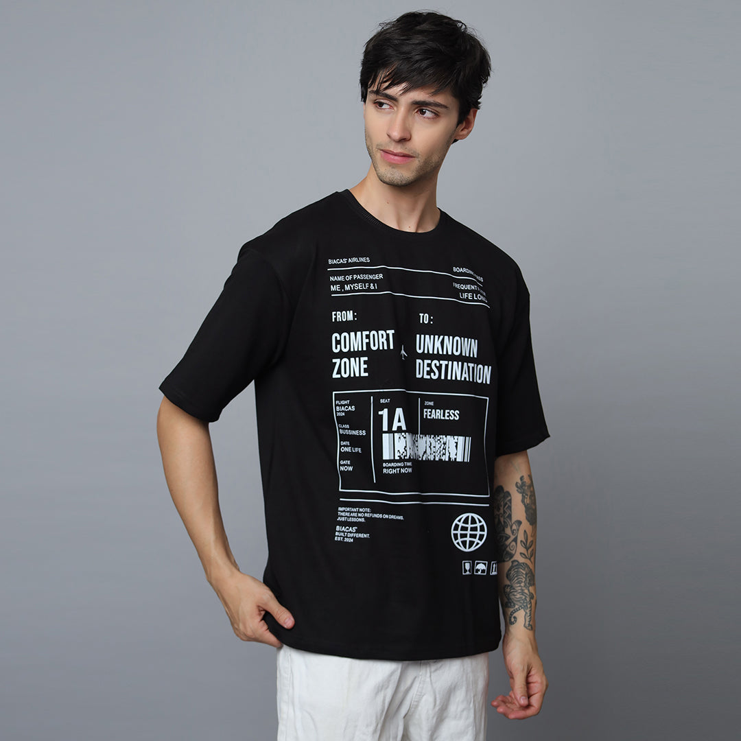 Unknown Destination Oversized T-Shirt | 240 GSM Premium Cotton Streetwear Tee