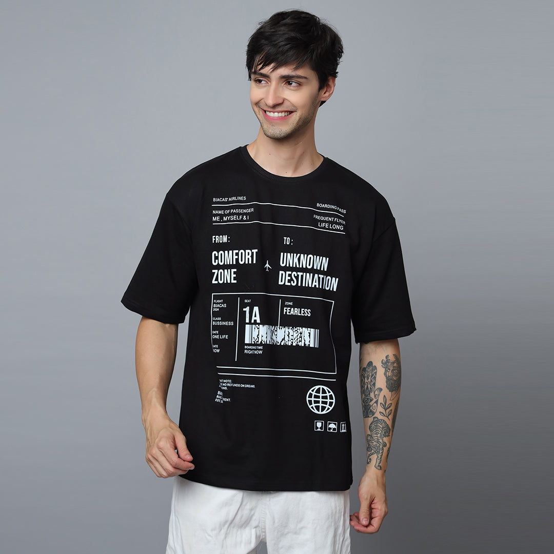 Unknown Destination Oversized T-Shirt | 240 GSM Premium Cotton Streetwear Tee