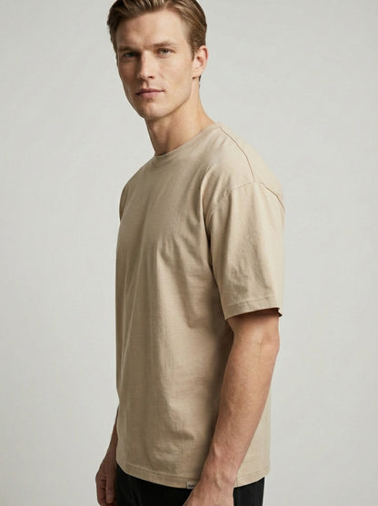 Biacas Essential Beige T-Shirt – Warm Neutral Fit