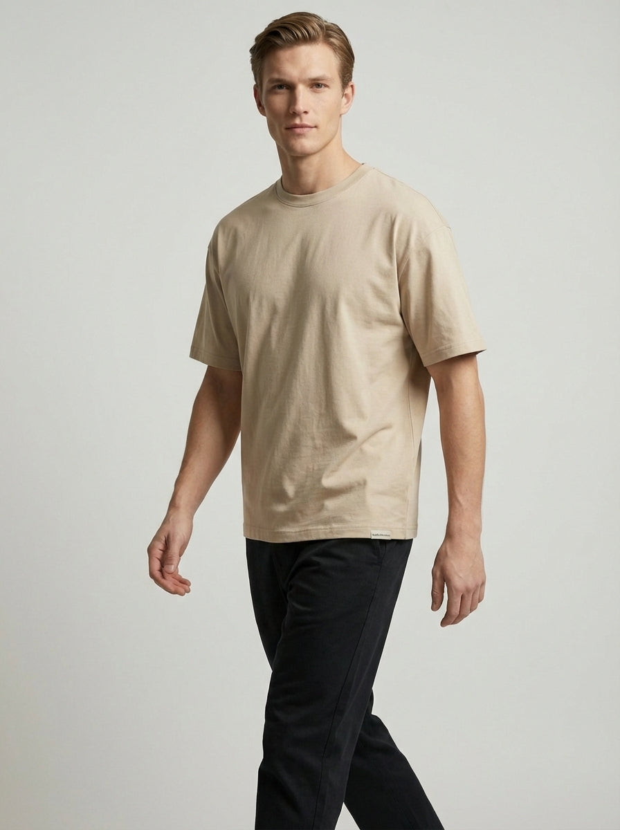 Biacas Essential Beige T-Shirt – Warm Neutral Fit
