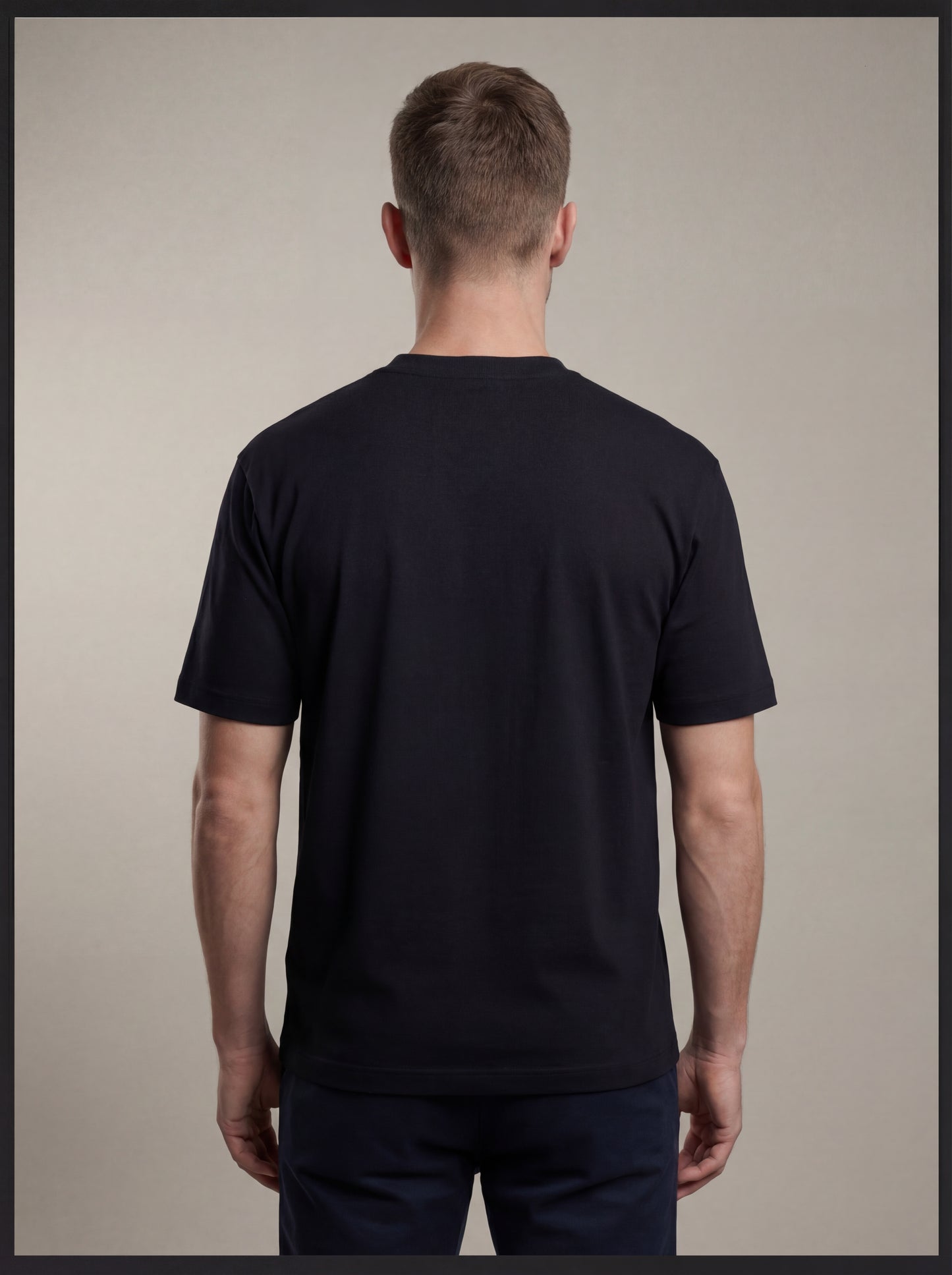 Biacas Essential Black T‑Shirt – Premium Minimal Fit