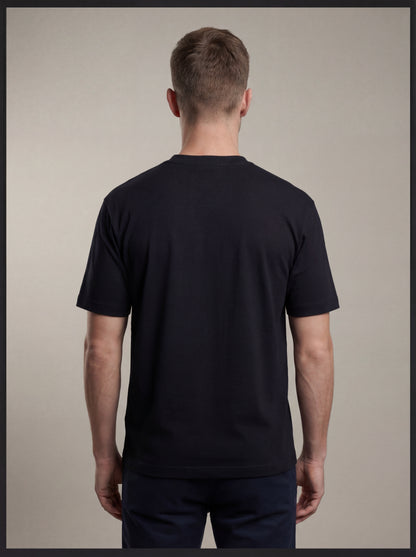 Biacas Essential Black T‑Shirt – Premium Minimal Fit