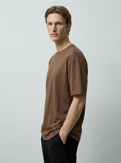 Biacas Essential Brown T-Shirt – Rich Earth Tone Fit