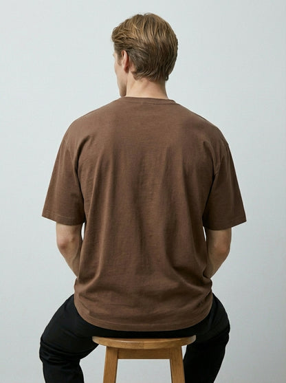 Biacas Essential Brown T-Shirt – Rich Earth Tone Fit