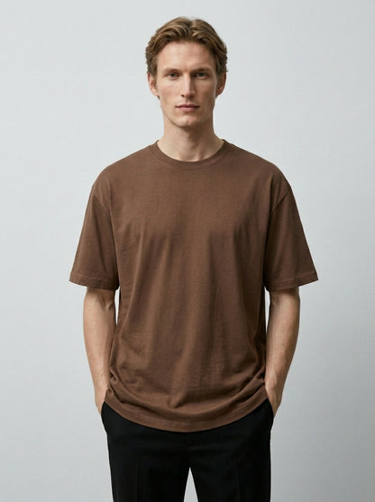 Biacas Essential Brown T-Shirt – Rich Earth Tone Fit