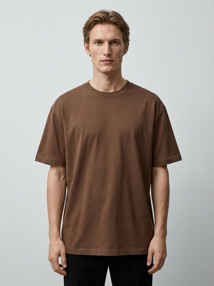 Biacas Essential Brown T-Shirt – Rich Earth Tone Fit