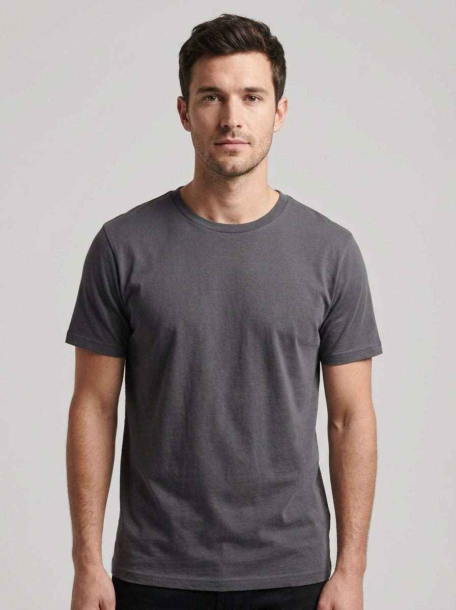 Biacas Essential Grey T-Shirt – Modern Classic Fit