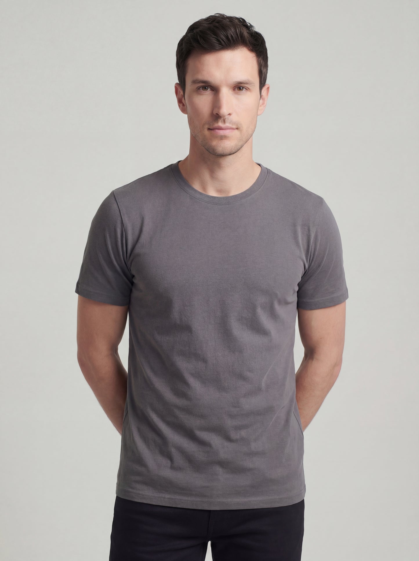 Biacas Essential Grey T-Shirt – Modern Classic Fit