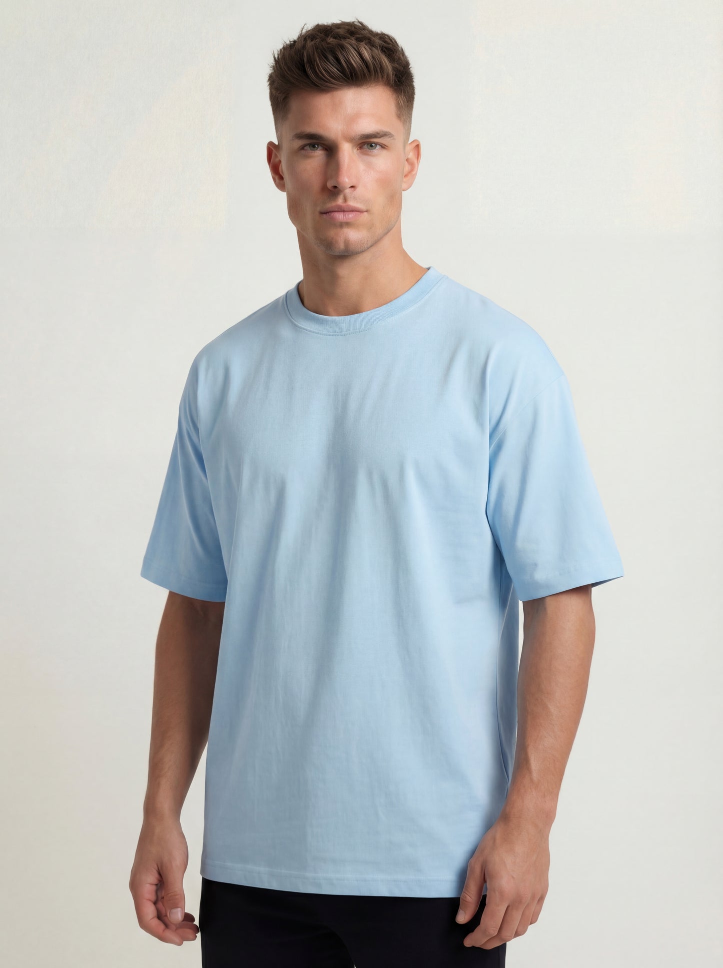 Biacas Essential Light Blue T-Shirt – Serene Modern Fit