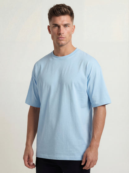 Biacas Essential Light Blue T-Shirt – Serene Modern Fit