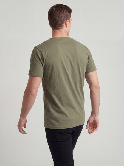Biacas Essential Olive Green T-Shirt – Contemporary Everyday Fit