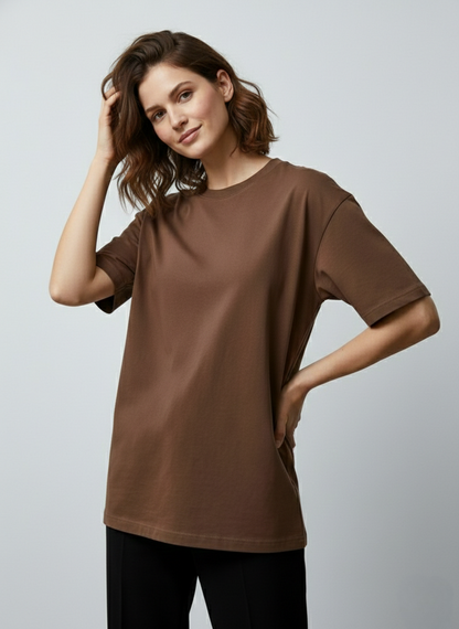 Biacas Essential Brown T-Shirt – Rich Earth Tone Fit