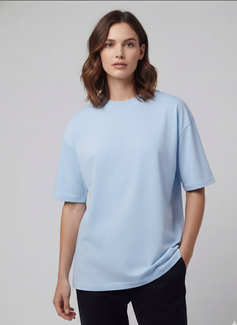 Biacas Essential Light Blue T-Shirt – Serene Modern Fit